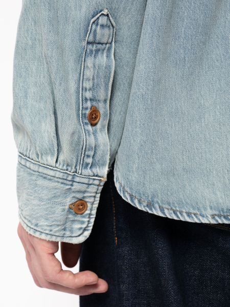 Chemise en denim bleu clair en coton bio - hebbe sundays denim, Nudie Jeans, photo 7