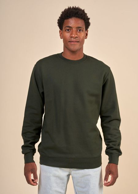 Sweat en coton bio | vert "hunter green", Colorful Standard, photo 1
