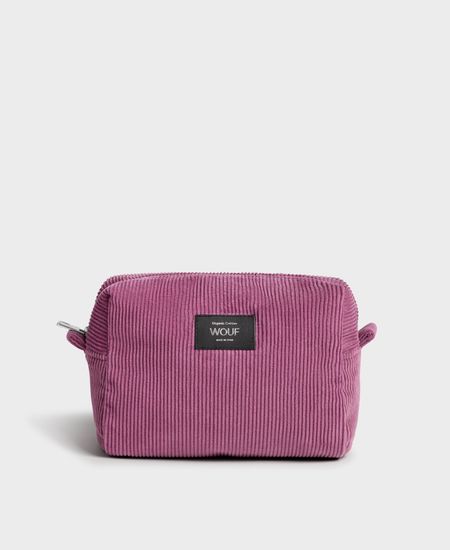 Trousse de toilette en coton bio | "mauve toiletry bag"