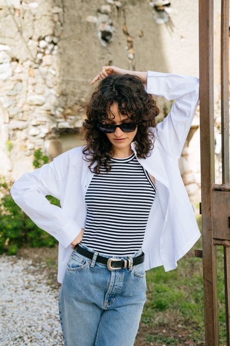 Chemise en coton bio | blanc "ilmaani white"