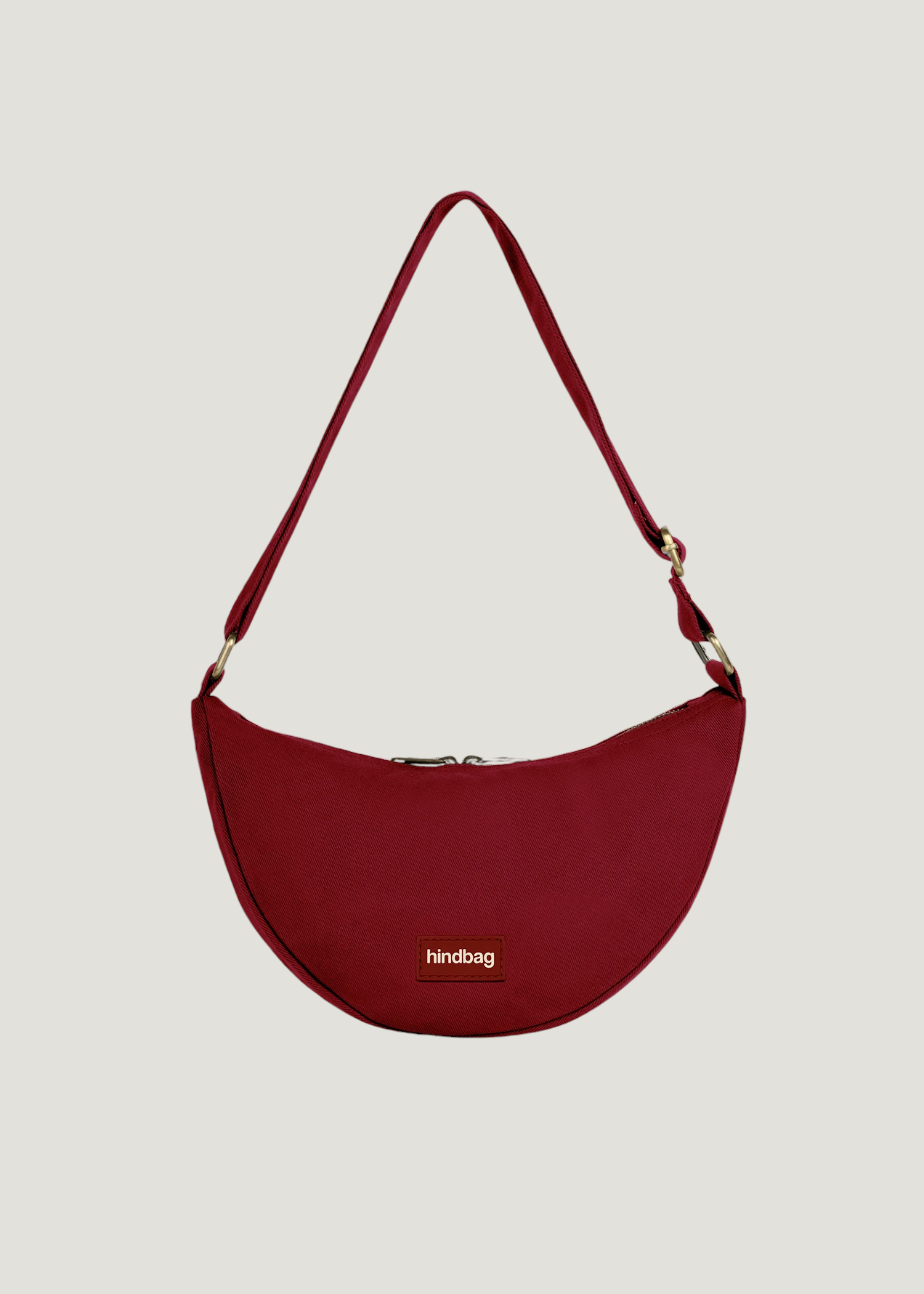 Sac à bandoulière en coton biologique | bordeaux "andrea bordeaux", Hindbag, photo 1