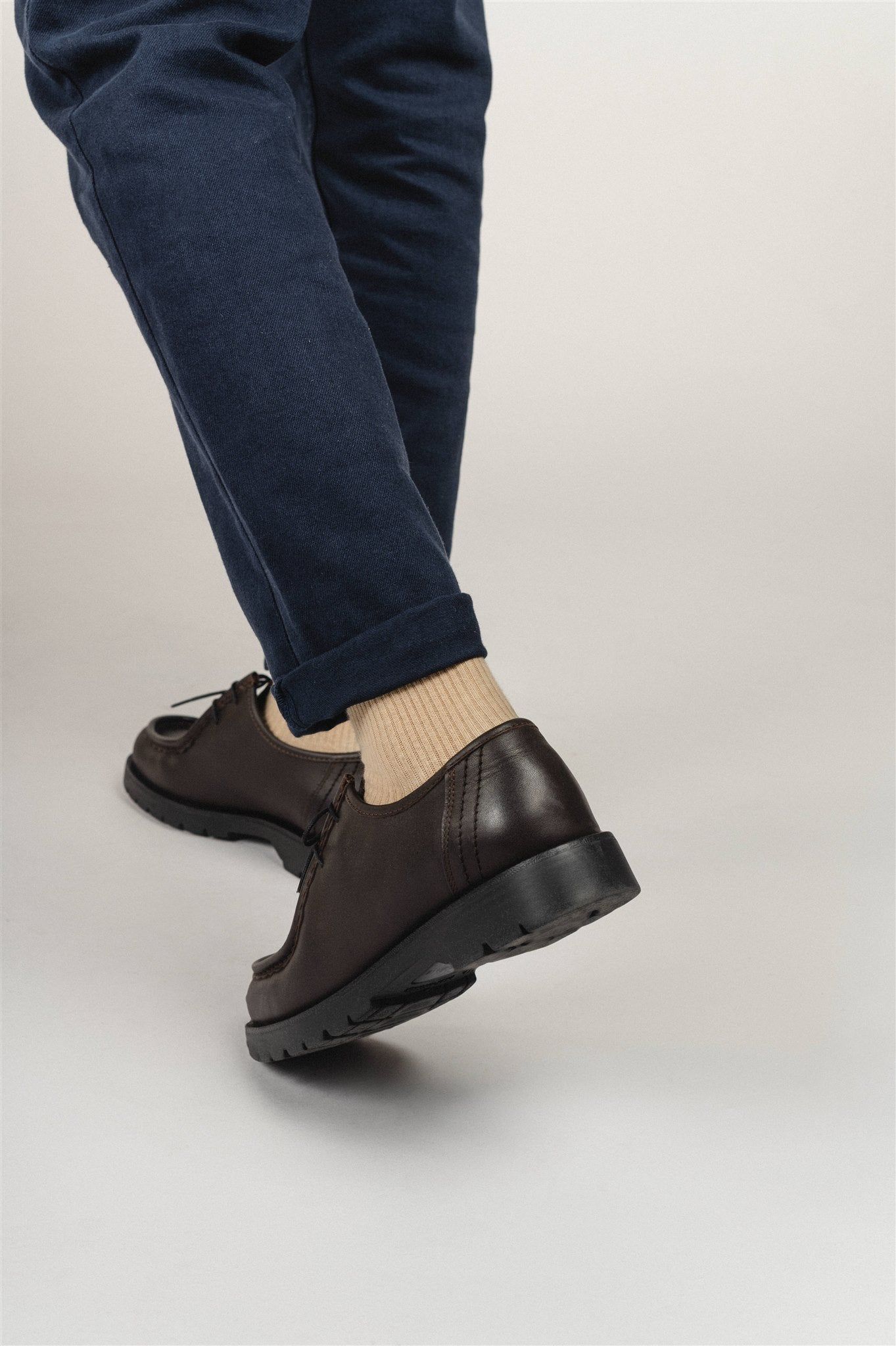 Derbies made in france en cuir certifié | marron "padror marron noir", Kleman, photo 6