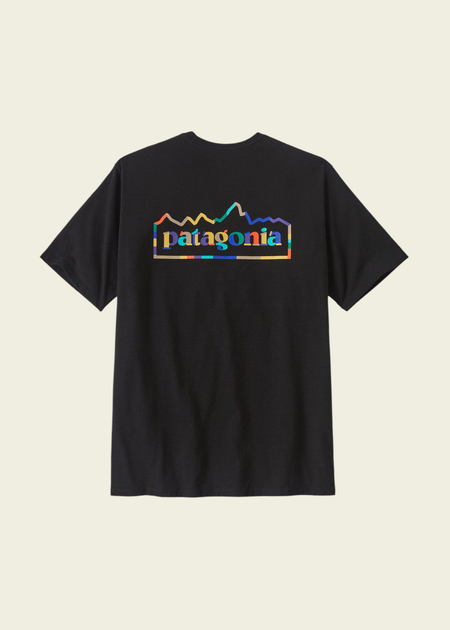T-shirt imprimé en matières recyclées | noir "unity fitz responsibili-tee ink black" - Patagonia