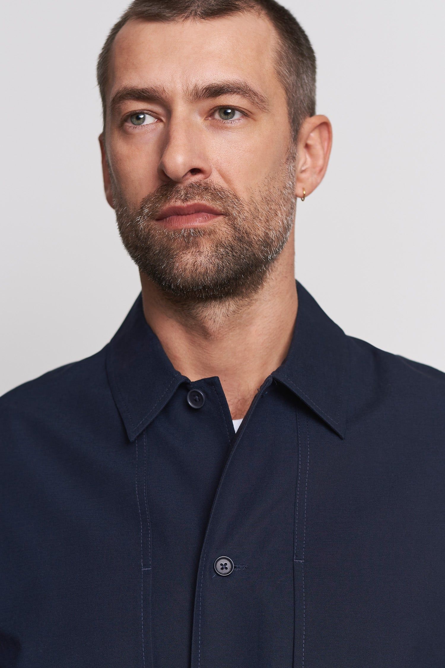 Surchemise en tencel et coton bio | navy "owe pale navy", About Companions, photo 4