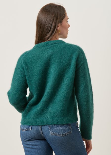 Gilet en mohair certifié | vert émeraude "moha", WeDressFair, photo 3