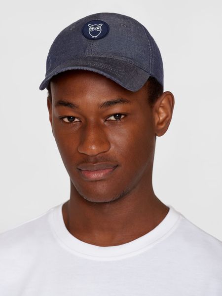 Casquette en coton bio | bleu "slub yarn baseball cap night sky"