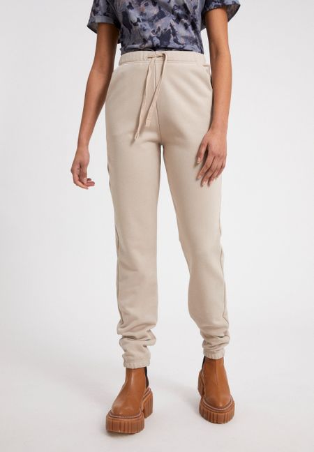 Pantalon de jogging beige en coton bio - ivaa light desert
