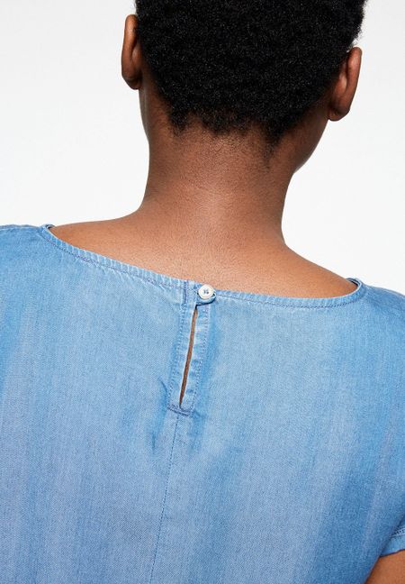 Robe bleue en coton bio - hilaa, Armedangels, photo 4