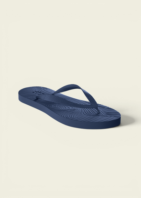 Tongs en caoutchouc naturel | bleu "Mens regular navy" - Sleepers