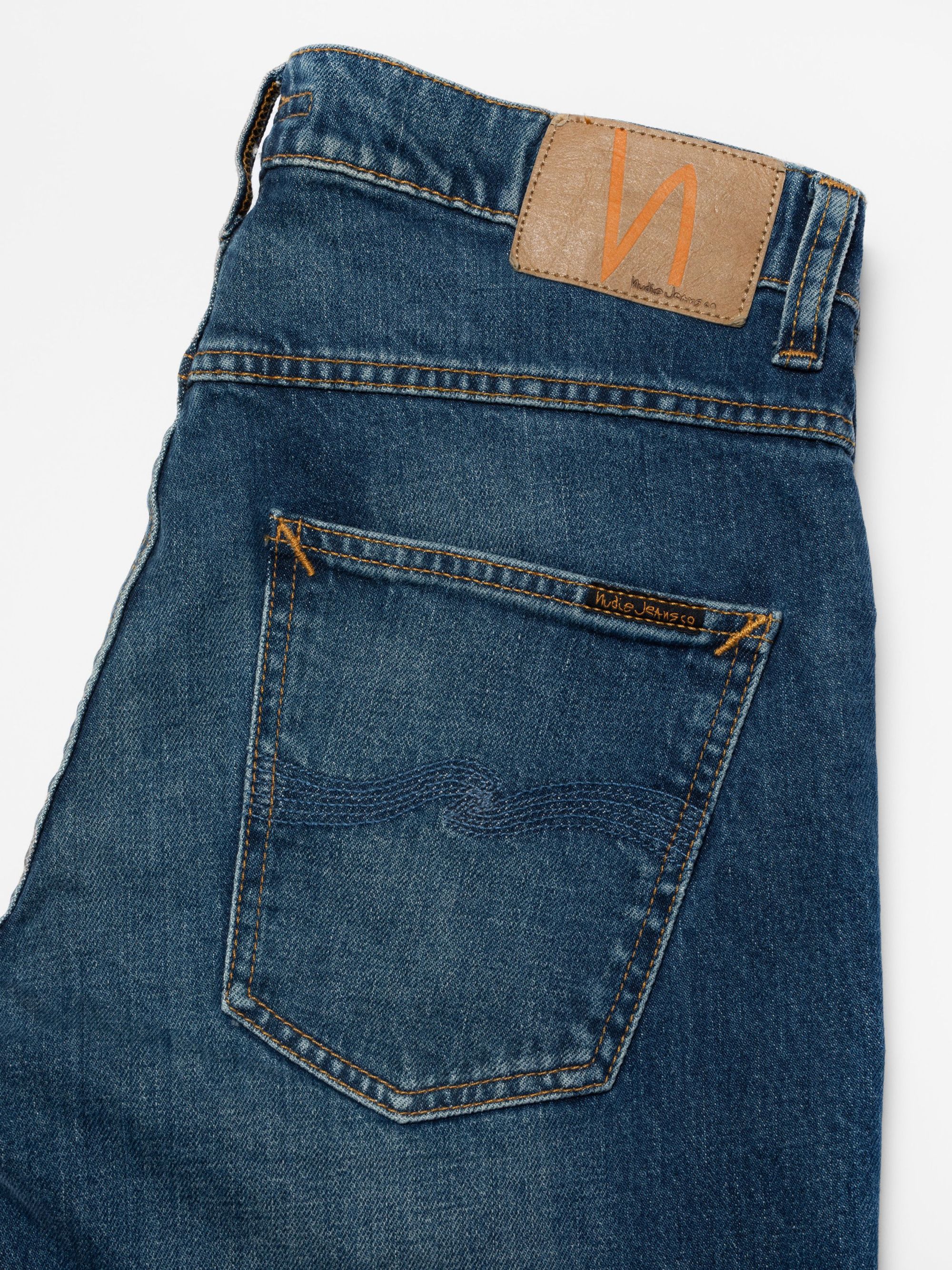 Slim Jeans aus Bio-Baumwolle | Blau "grim tim workers blue - workers blue", Nudie Jeans, Foto 4