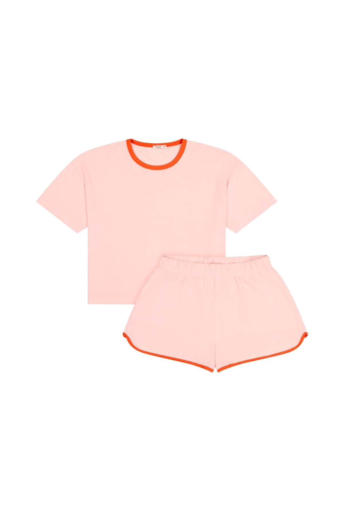 Frottee-Set aus Bio-Baumwolle | Rosa und Rot , We Are Jolies, Foto 5