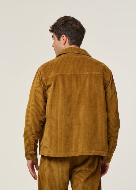 Cordjacke aus Bio-Baumwolle | Camel "light oak corduroy gabin shirt - brown", Thinking Mu, Foto 3