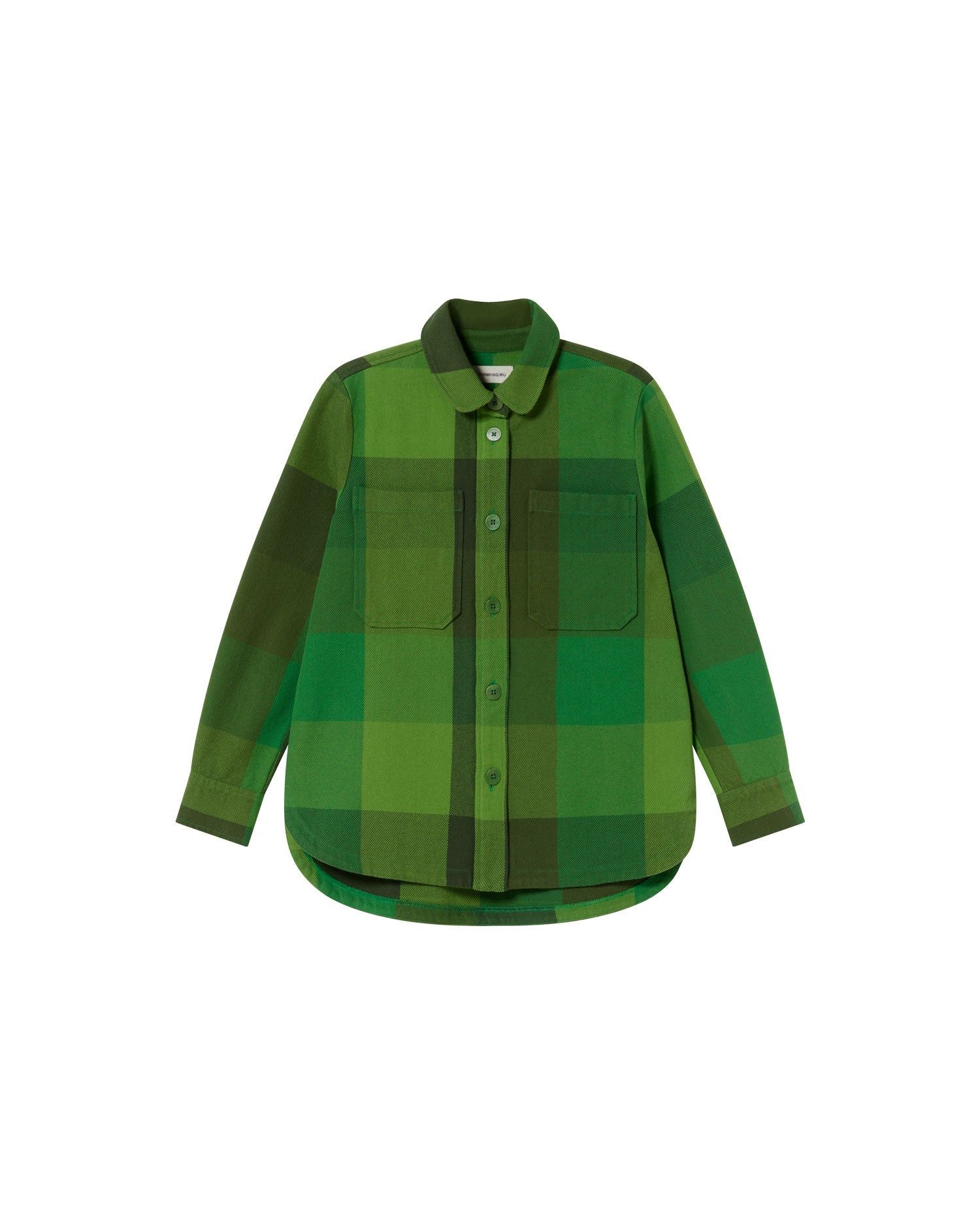 Overshirt aus Bio-Baumwolle | Grün "central blanket norita overshirt - multicolor", Thinking Mu, Foto 2