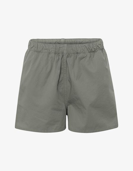 Short olive en sergé de coton bio - dusty olive - Colorful Standard