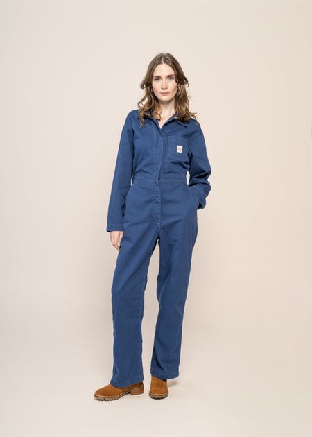Worker-Overall aus Bio-Baumwolle | Blau "ella herringbone boilersuit blue", Nudie Jeans, Foto 3