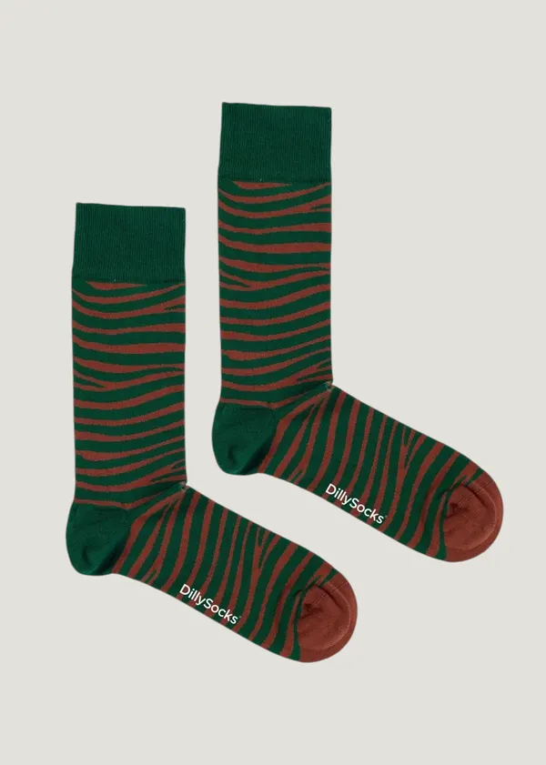 Chaussettes en coton bio | multicolore "wild stripes", Dilly socks