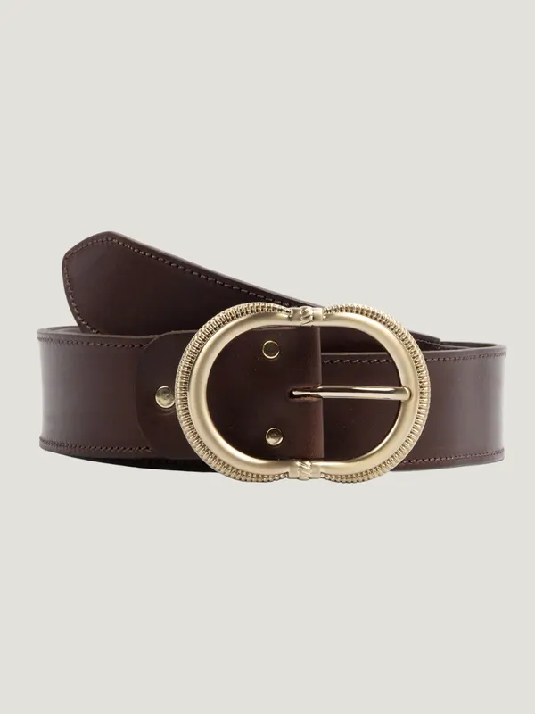 Ceinture en cuir certifié à tannage végétal | marron "honfleur", Jules & Jenn