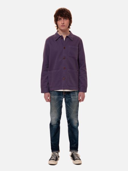 Veste de travail en coton bio - barney worker jacket lilac