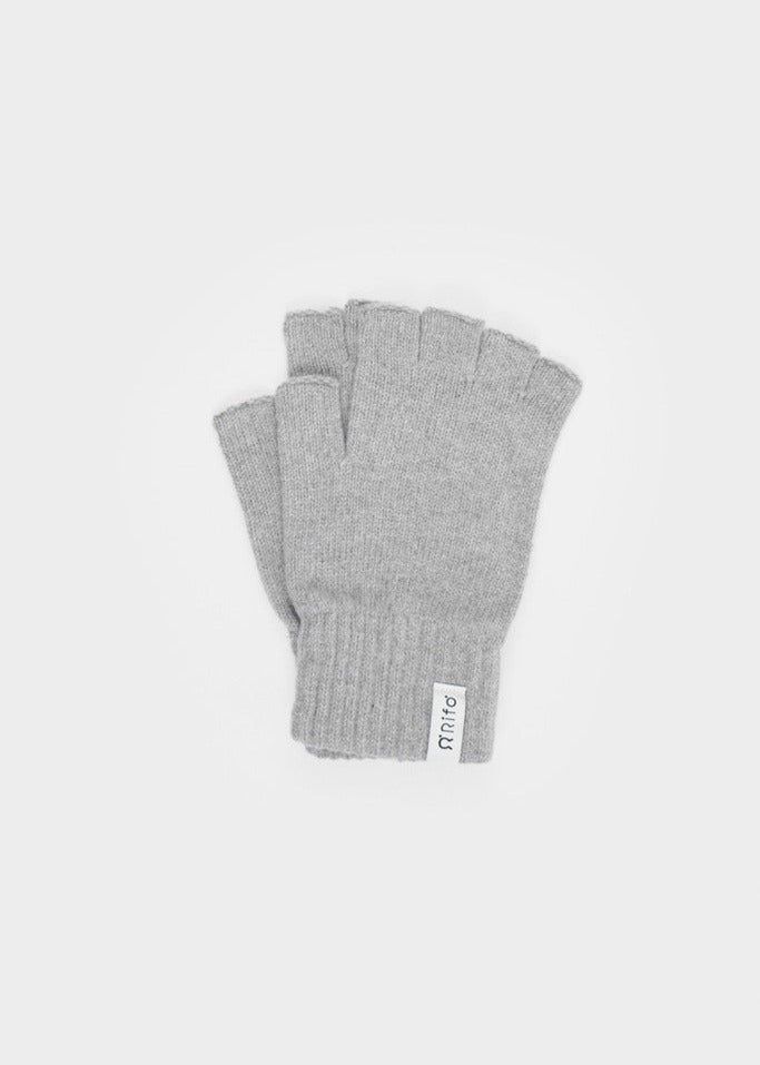 Mitaines en laine recyclée | gris "sasha - nero grigio calce", Rifò, photo 1