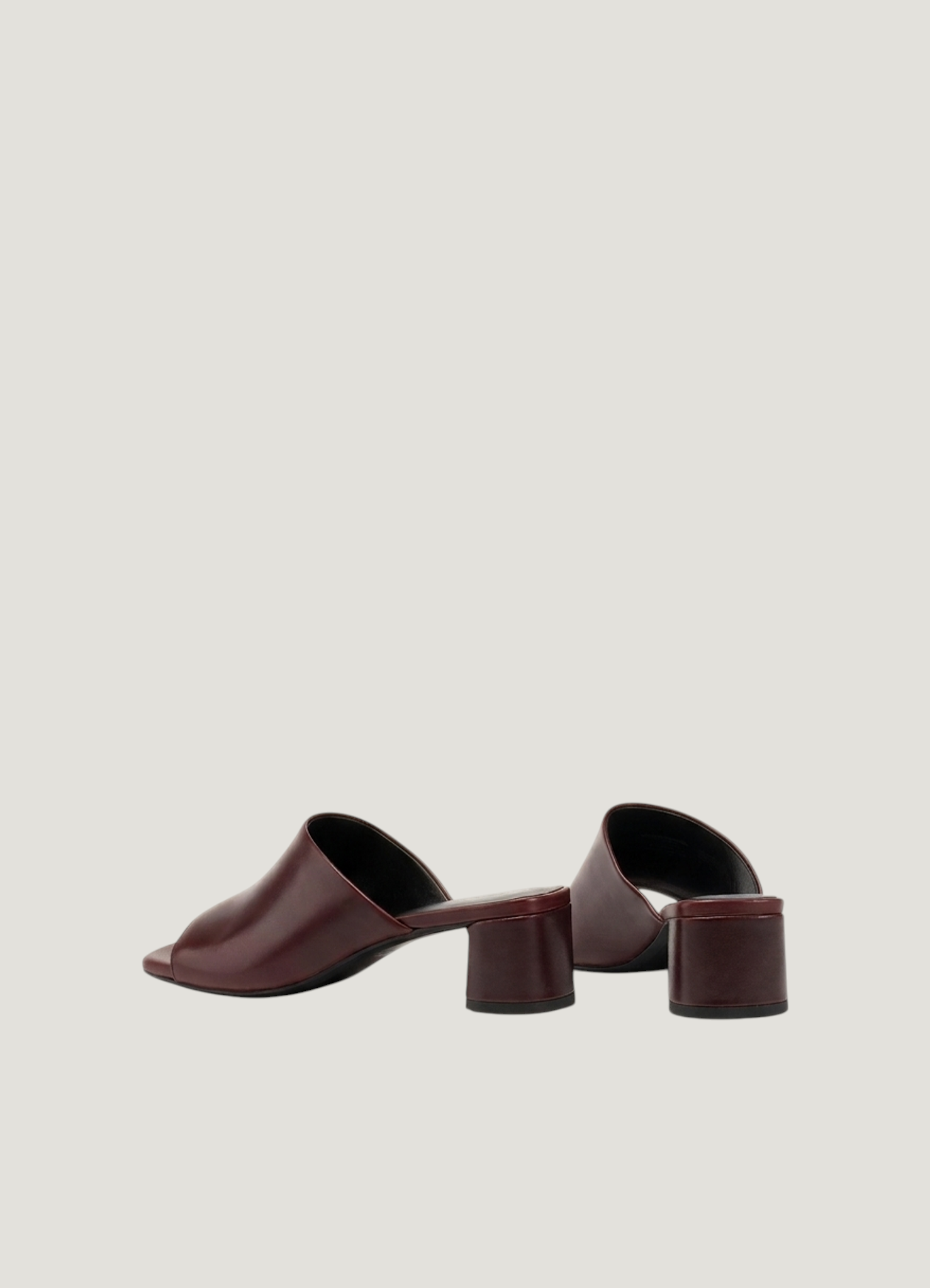 Mules mit Absatz aus Leder | Bordeaux "Piper - cherry", Vagabond, Foto 3