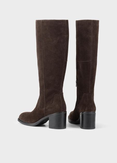 Hohe Stiefel aus zertifiziertem Leder | Braun Wildleder "meryl java", Vagabond, Foto 3
