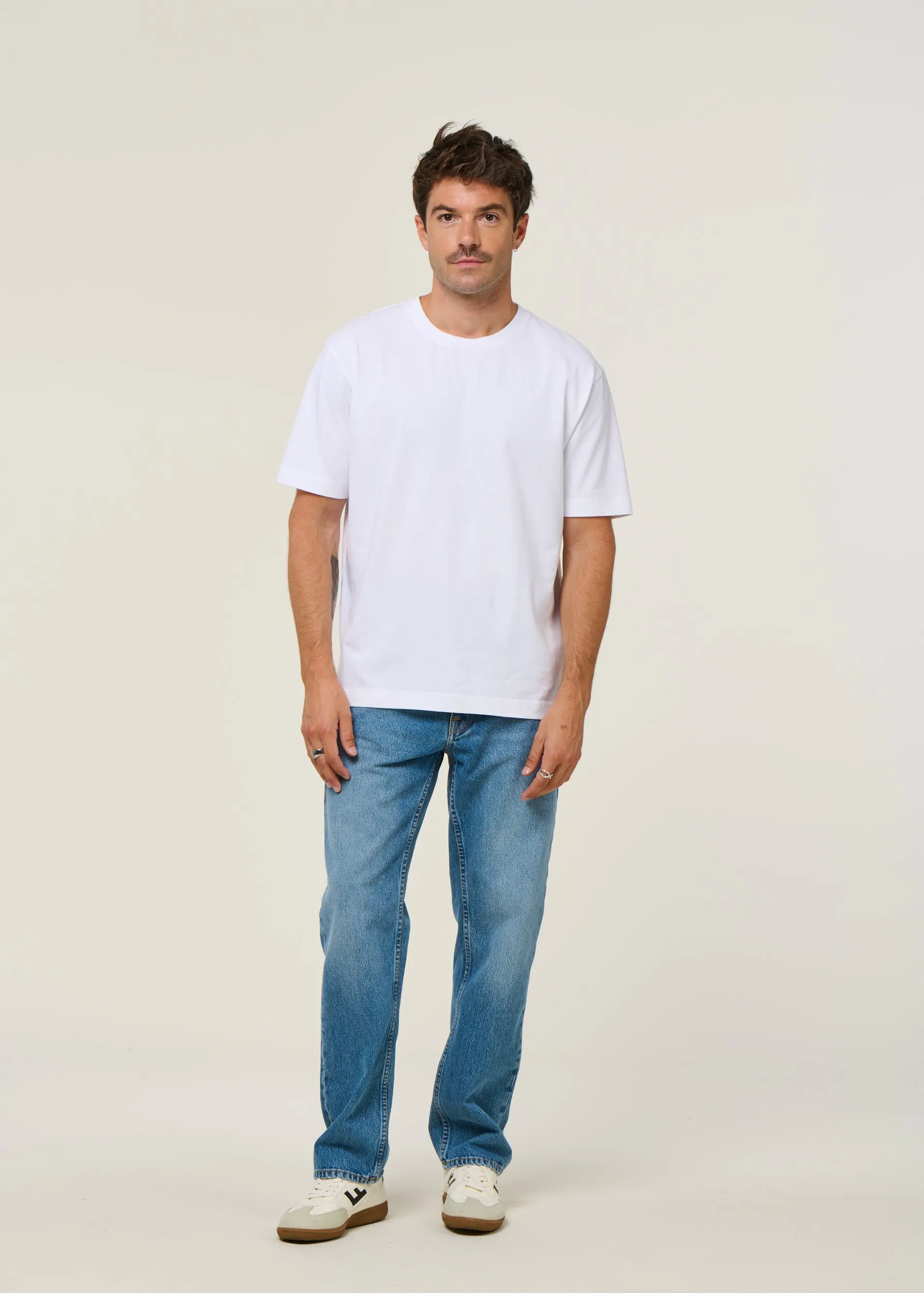 T-shirt oversize en coton bio | blanc, WeDressFair, photo 4
