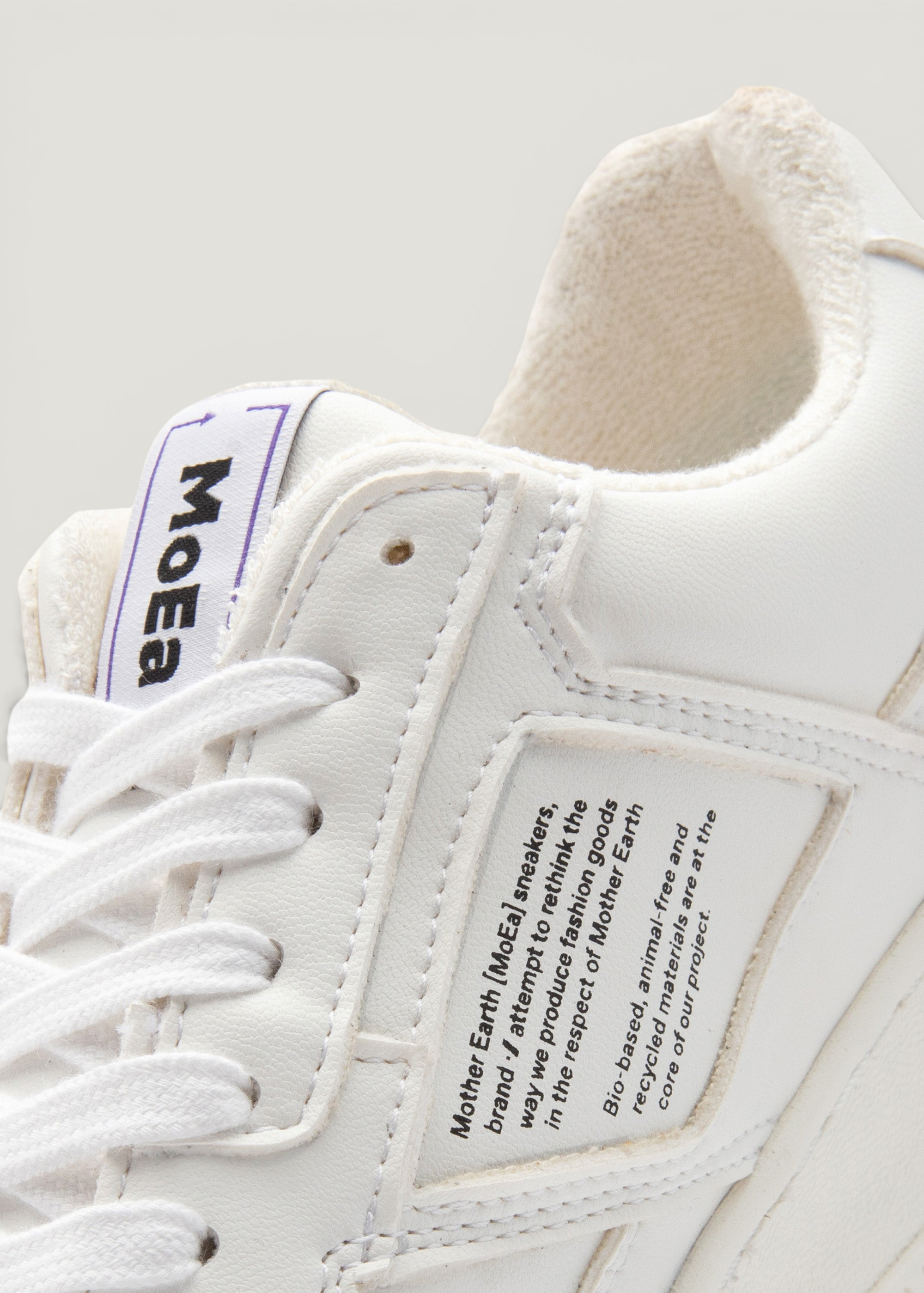 Baskets vegan en matière végétale | blanc "gen 1 corn full white", Moea, photo 6