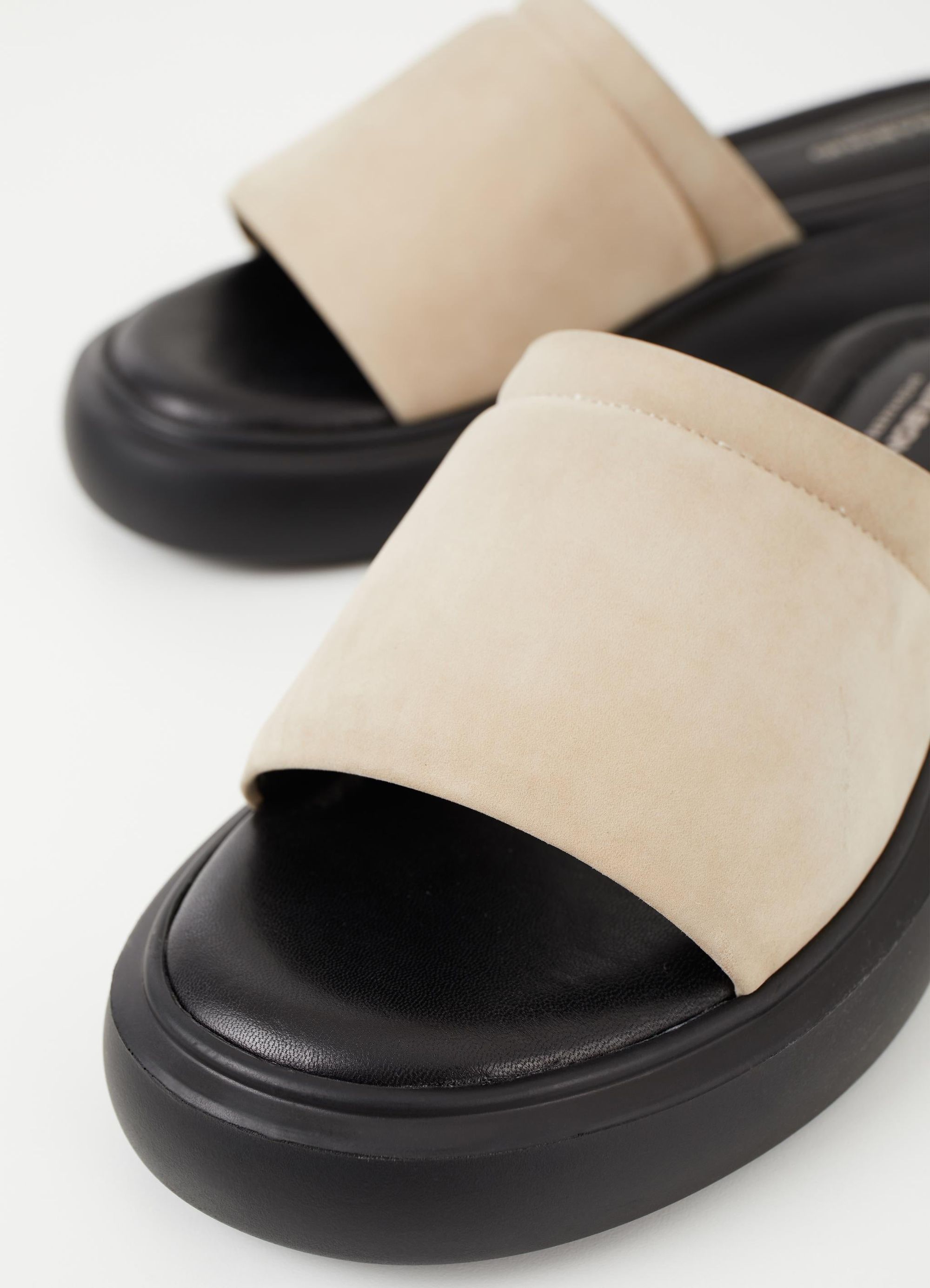 Mules en cuir certifié | beige "blenda sand", Vagabond, photo 4
