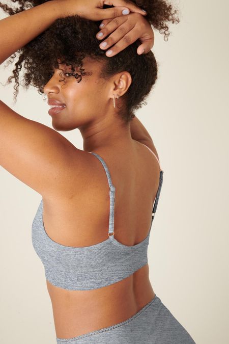 Brassière coton bio | gris chiné, We Are Jolies, photo 2