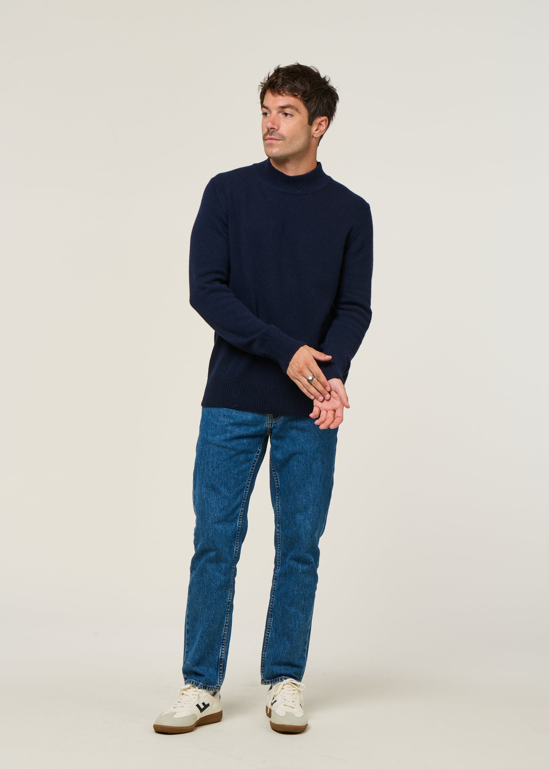 Pullover aus recyceltem Kaschmir | Blau "clemente - blu mora", Rifò, Foto 6