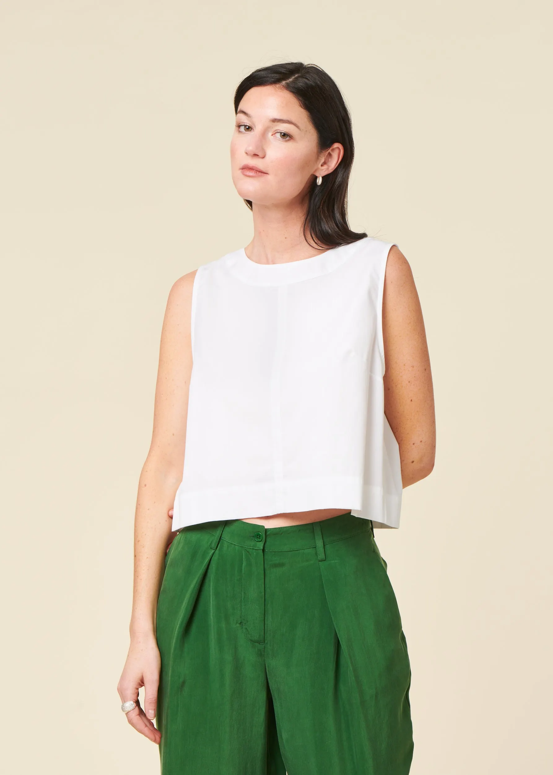 Top maya blanc en coton bio, Bonjour Demain, photo 1
