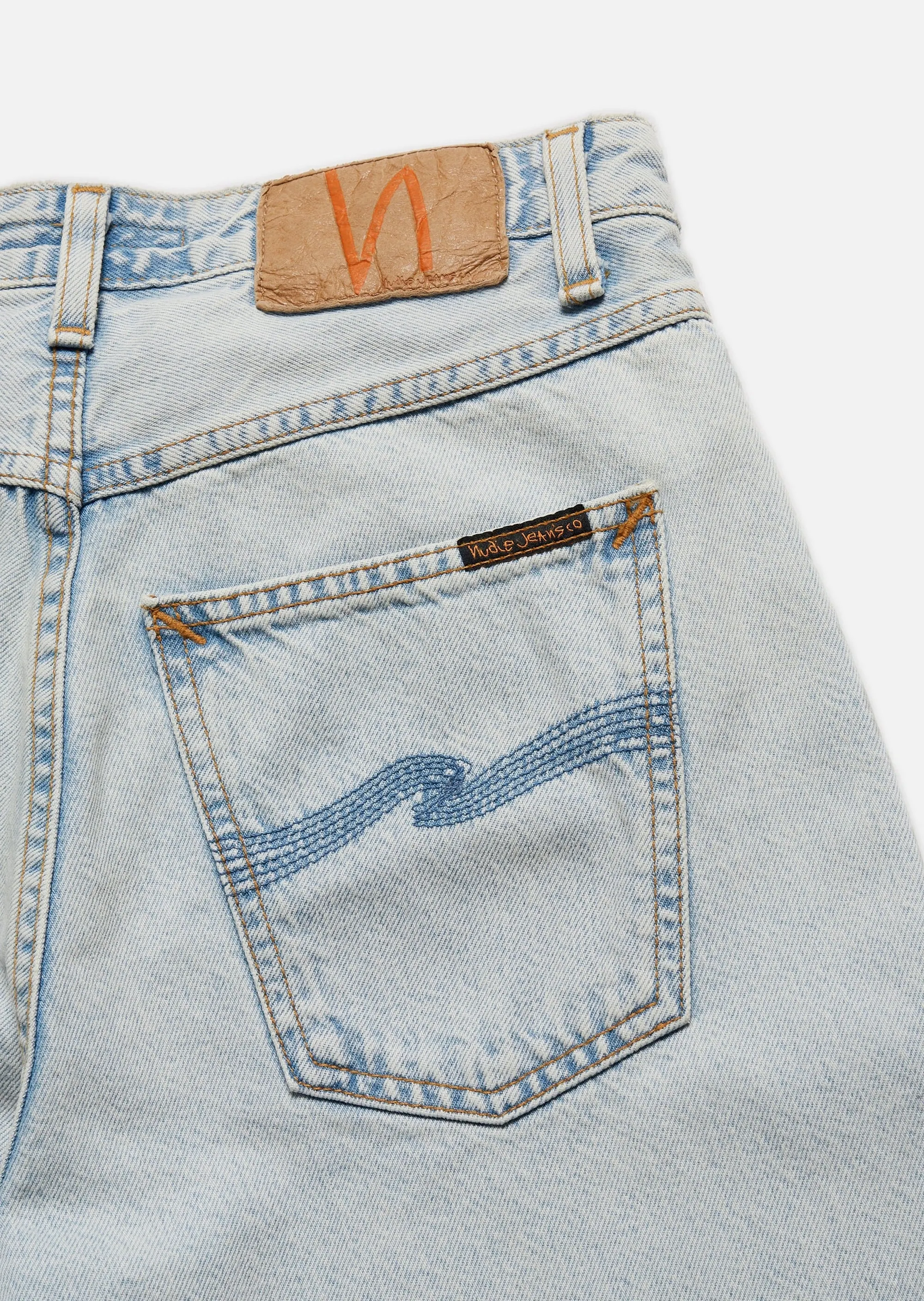 Jean mom bleu délavé en coton bio - breezy britt touch of blue, Nudie Jeans, photo 4