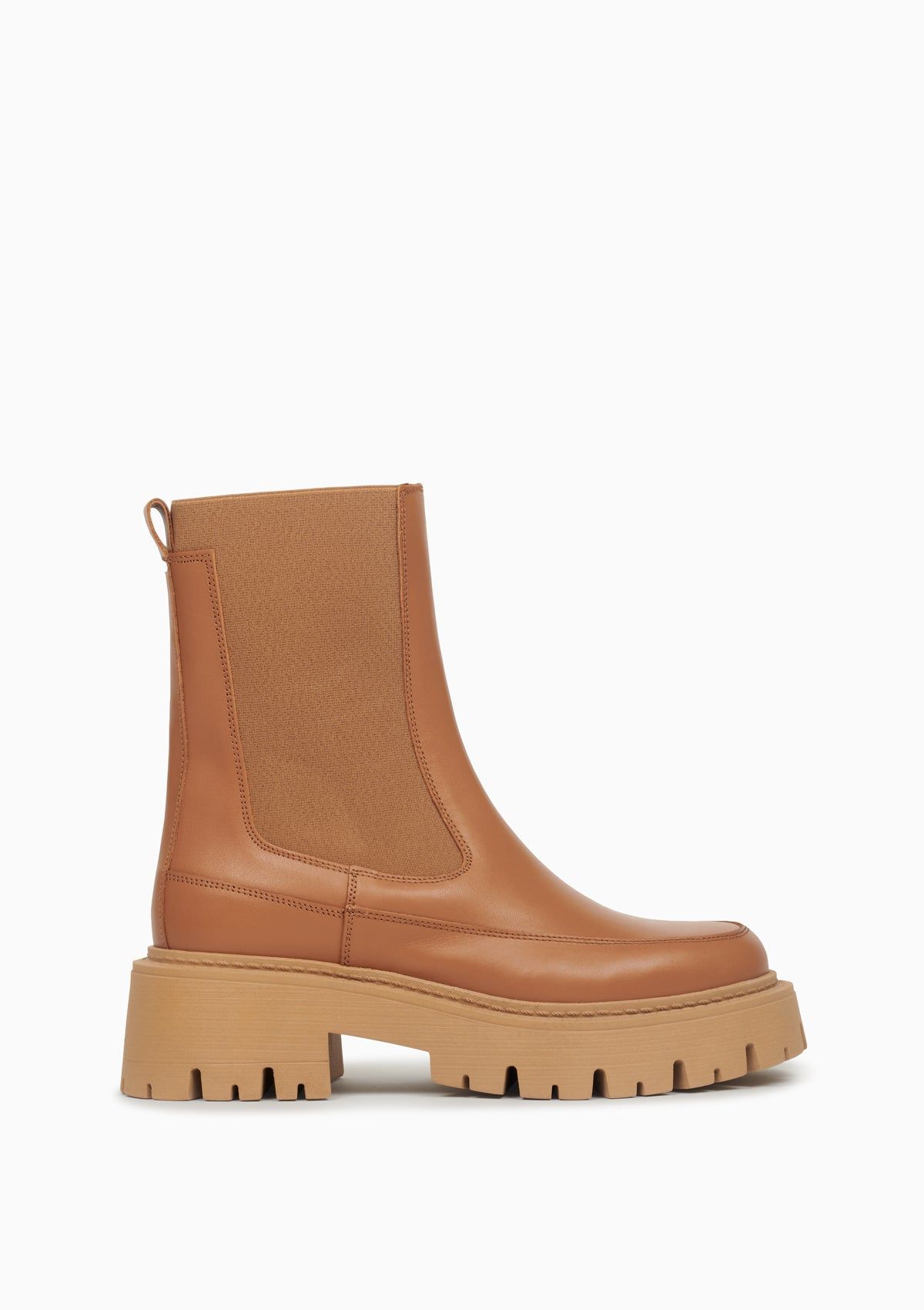 Bottines chelsea en cuir certifié | caramel "le jour caramel", Feners, photo 1