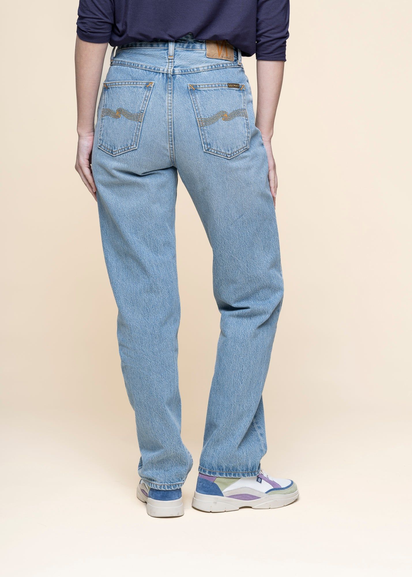 Jeans mit geradem Schnitt aus Bio-Baumwolle | blau "lofty lo blue fever", Nudie Jeans, Foto 2