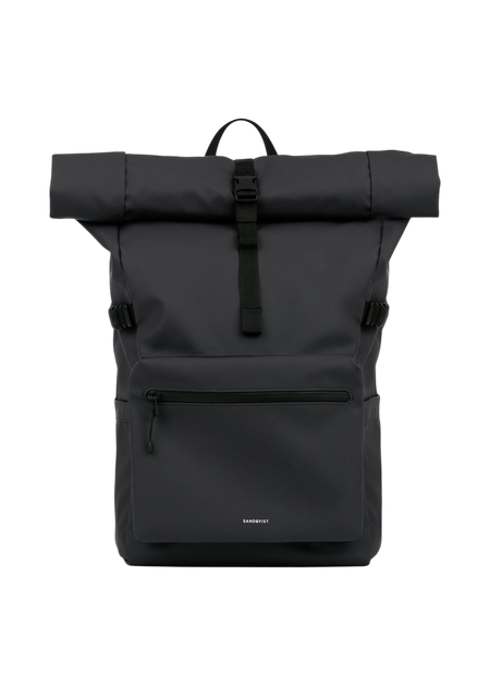 Sac à dos 34l en matière recyclée | noir "stream rolltop backpack l - black"