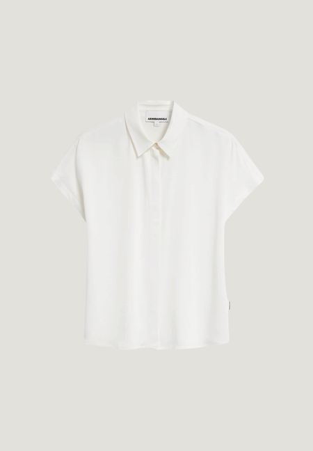 Chemisier en ecovero | blanc "larisaana off white", Armedangels, photo 5