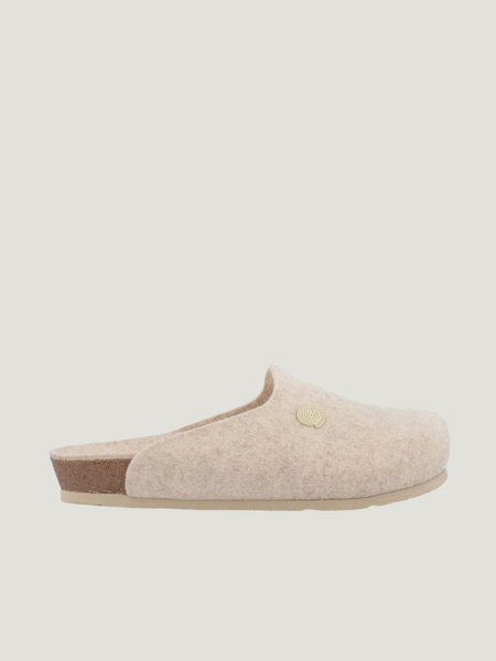 Chaussons sabots en matières recyclées | beige "helsinki monochrome beige"