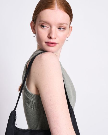 Pull sans manches en maille de coton bio | vert "garda muted sea spray", Jan'n June, photo 5