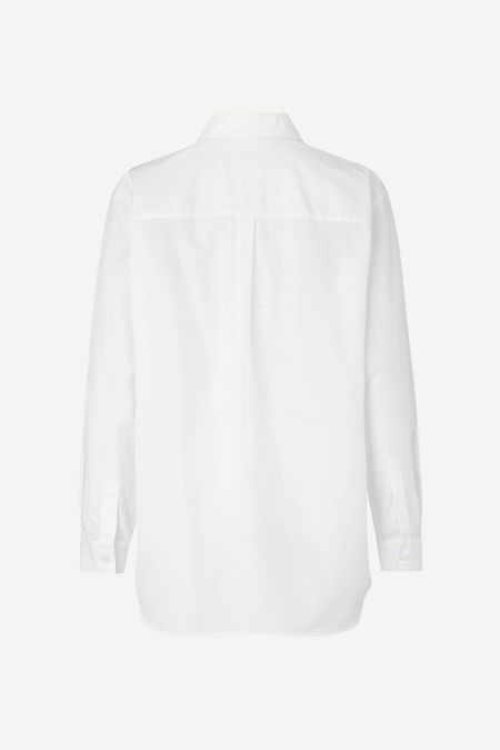Chemise oversize en coton bio | blanc "haley shirt white", Samsoe Samsoe, photo 7