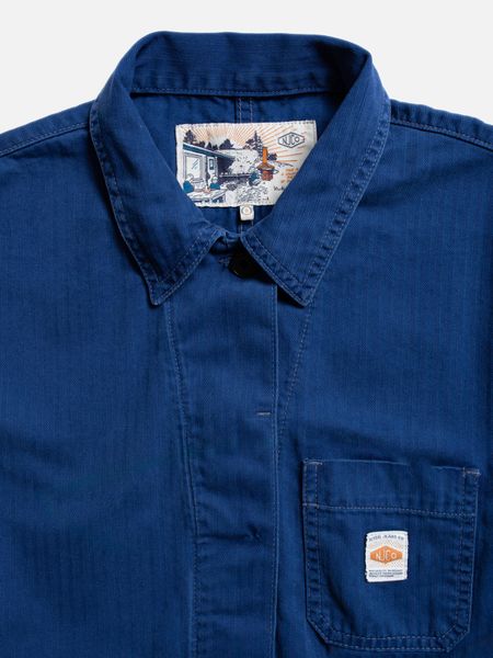 Worker-Overall aus Bio-Baumwolle | Blau "ella herringbone boilersuit blue", Nudie Jeans, Foto 5