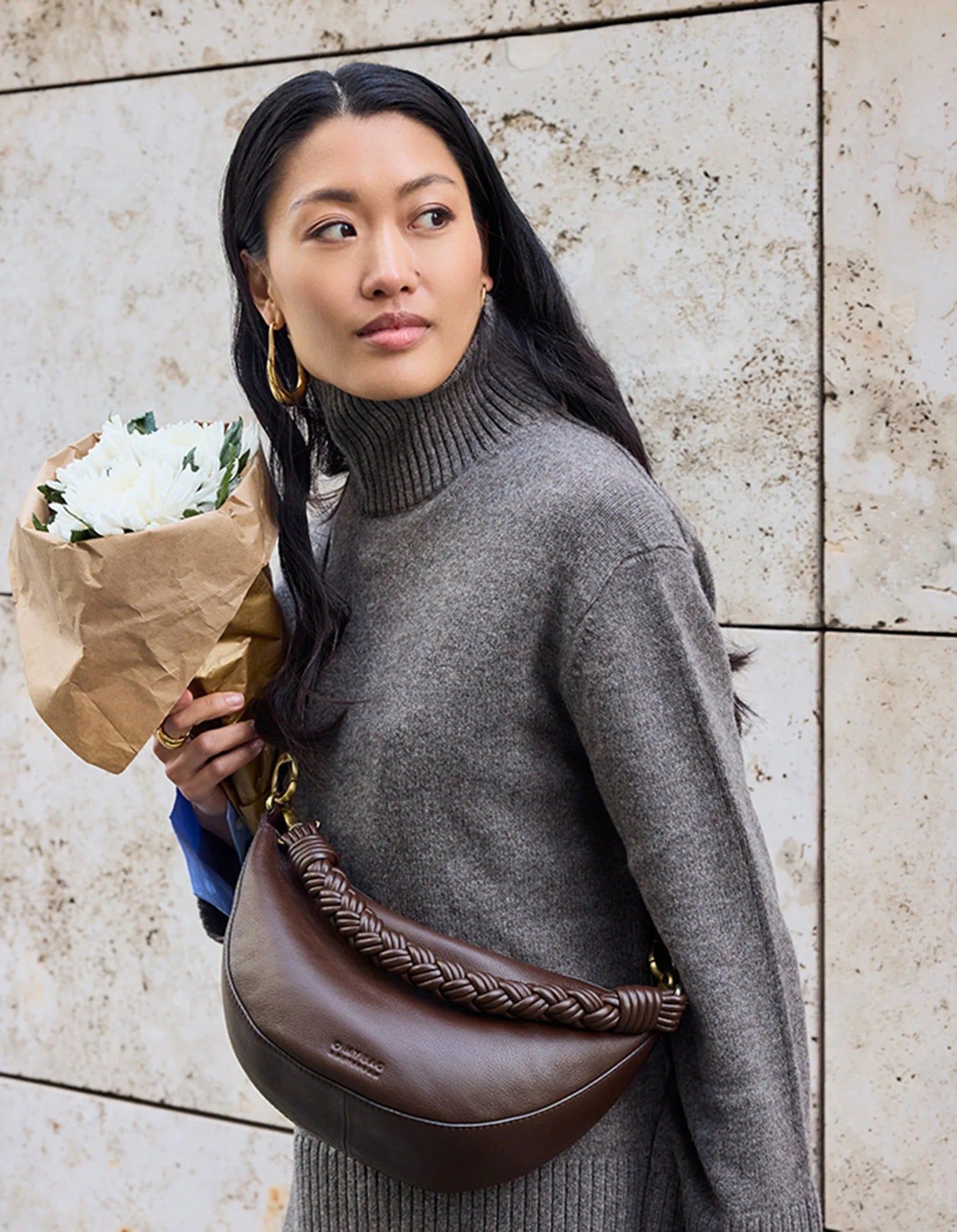 Sac en cuir certifié | marron grainé "leo - chocolate soft grain", O My Bag, photo 1