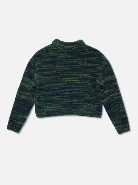 Pull en laine certifiée | vert "nanna boucle sweater - multi"