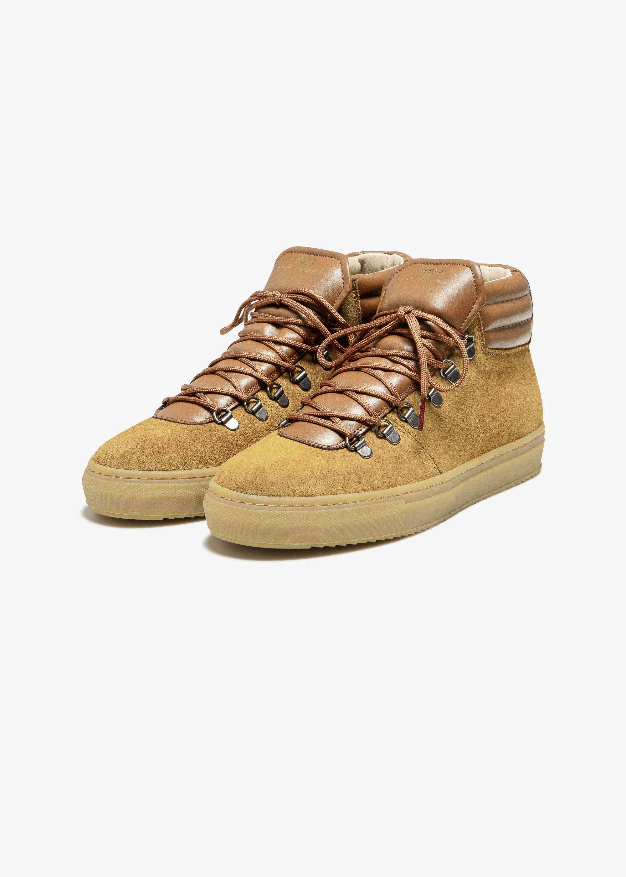 High-Top-Sneaker aus zertifiziertem Leder | Braun "zsp2 suede - marron", Zespa, Foto 2