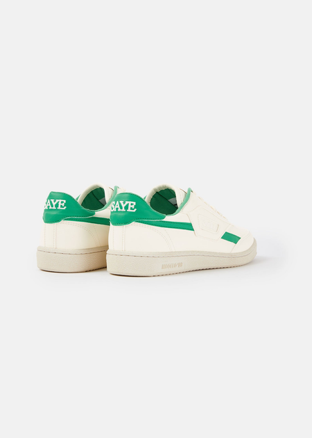 Baskets vegan | blanc et vert "Basket en recyclé - modelo '89 icon jade" - SAYE