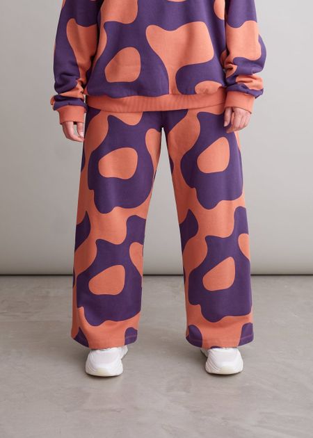 Jogging ample en coton bio | multicolore "swirl sweatpants"