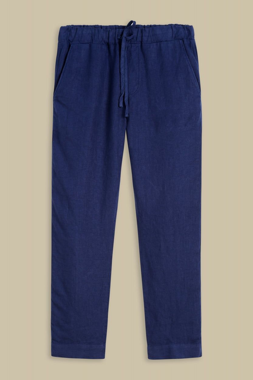 Pantalon ample marine en lin - martin, Kings of Indigo, photo 4