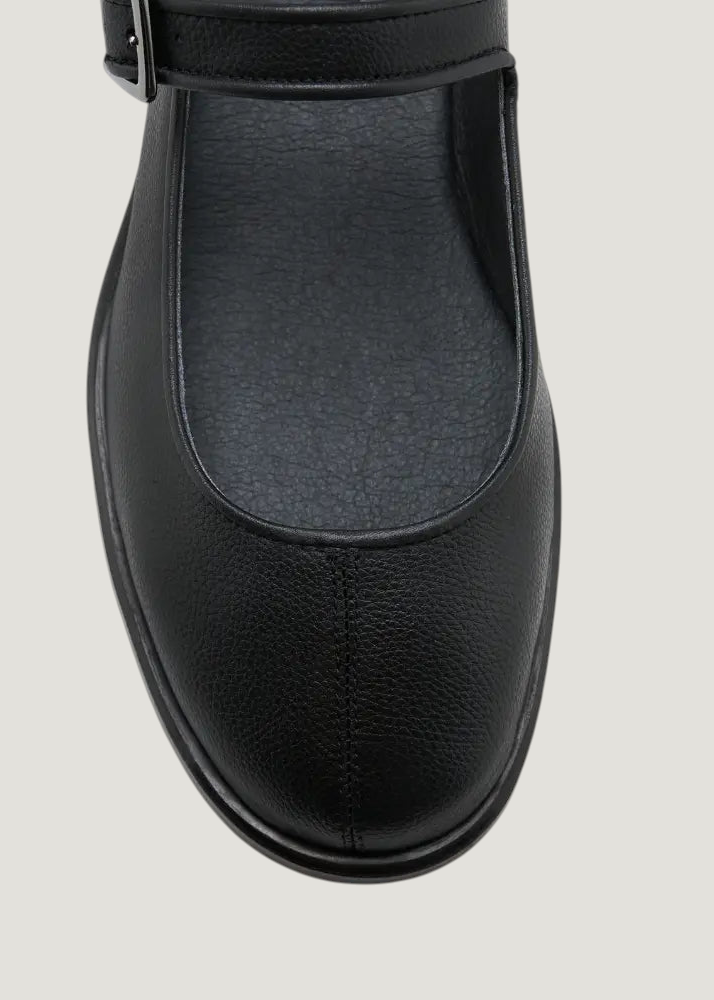 Riemchenballerina | Schwarz "Gaia noir", Zèta Shoes, Foto 3