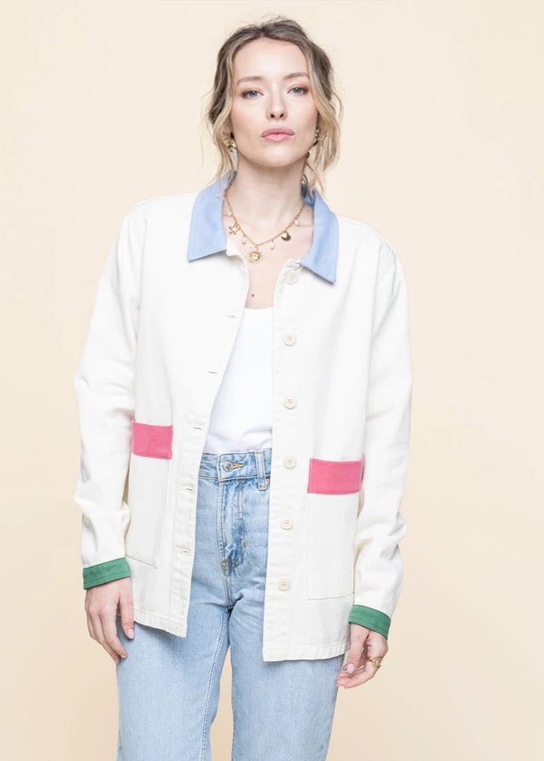Jacke aus Bio-Baumwolle | Ecru "revivre - vanille", Graine, Foto 3
