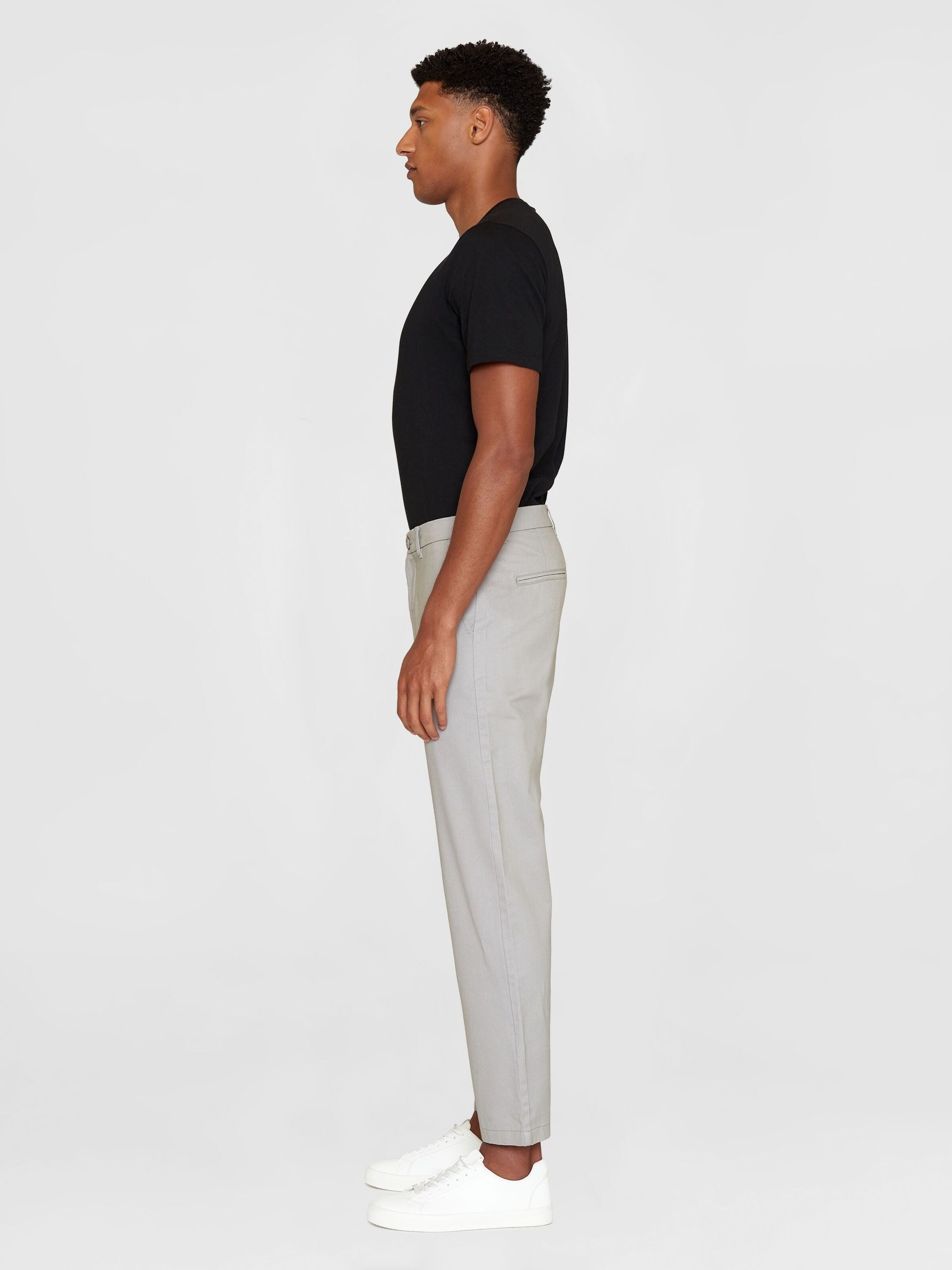 Chino en sergé de coton bio | gris "chuck regular chino twill alloy", Knowledge Cotton Apparel, photo 5