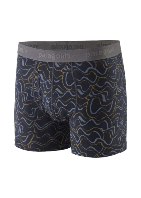 Boxer en tencel | marine "m's essential boxer briefs 3 in. small currents pitch blue"